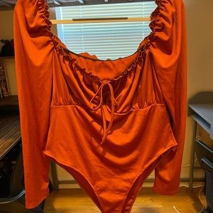 Burnt Orange Body Suit